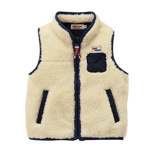 ミキハウス正規販売店 ミキハウス mikihouse ベスト 110cm アイボリー 31