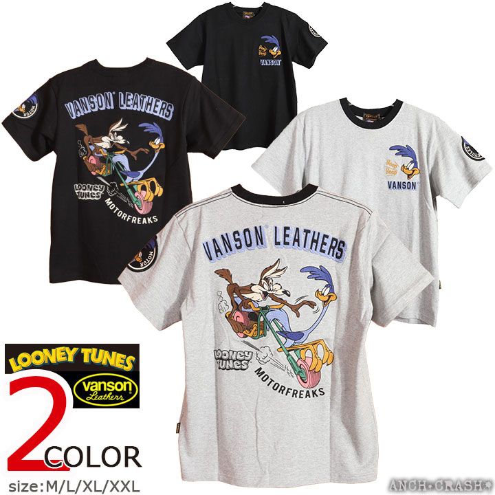 VANSON ルーニー・テューンズ コラボ 半袖Tシャツ LTV-2506 VANSON ルーニー・テューンズ コラボ 半袖Tシャツ LTV-2506