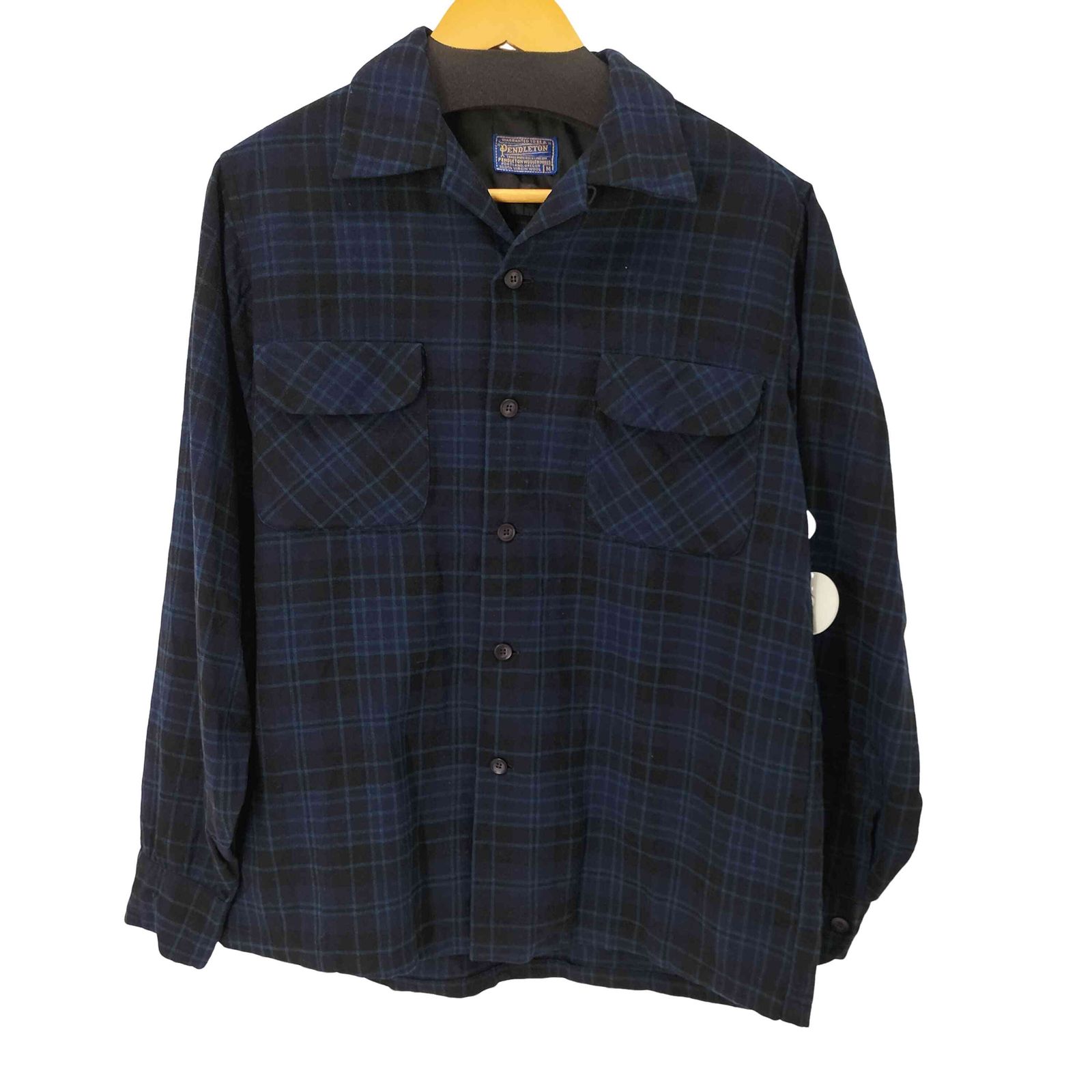 配色◎ 60s PENDLETON ペンドルトン ボードシャツ シャドーチェック 50s PENDLETONペンドルトン チェック ウール オープンカラー
