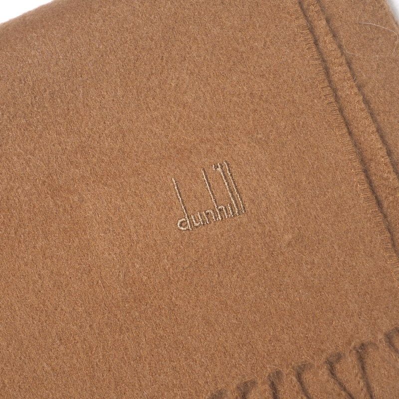 Dunhill ダンヒル マフラー 総カシミヤ フリンジ イングランド製  