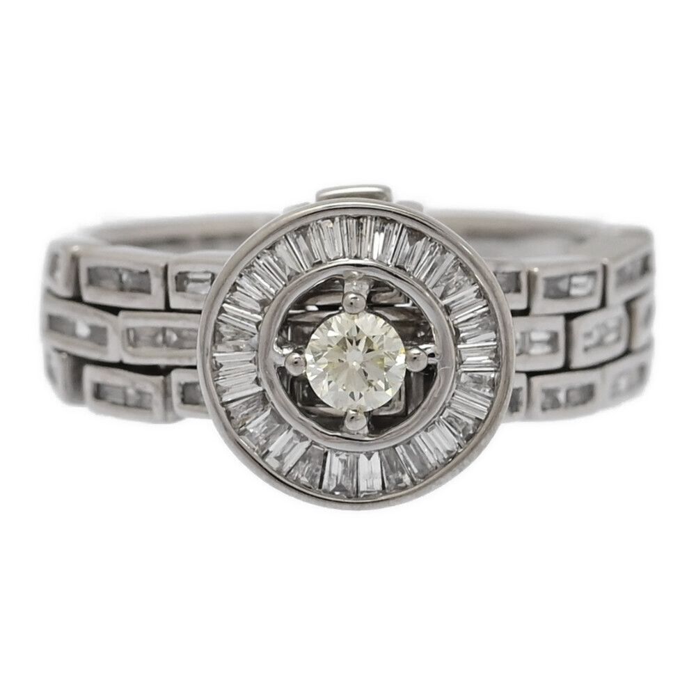 0.28ct|ダイヤモンド･ダイヤモンドリング･指輪|K18WG|750-6.6g|14号| 54|ホワイトゴールド 翌日配送可 ♀ N レディース 593256