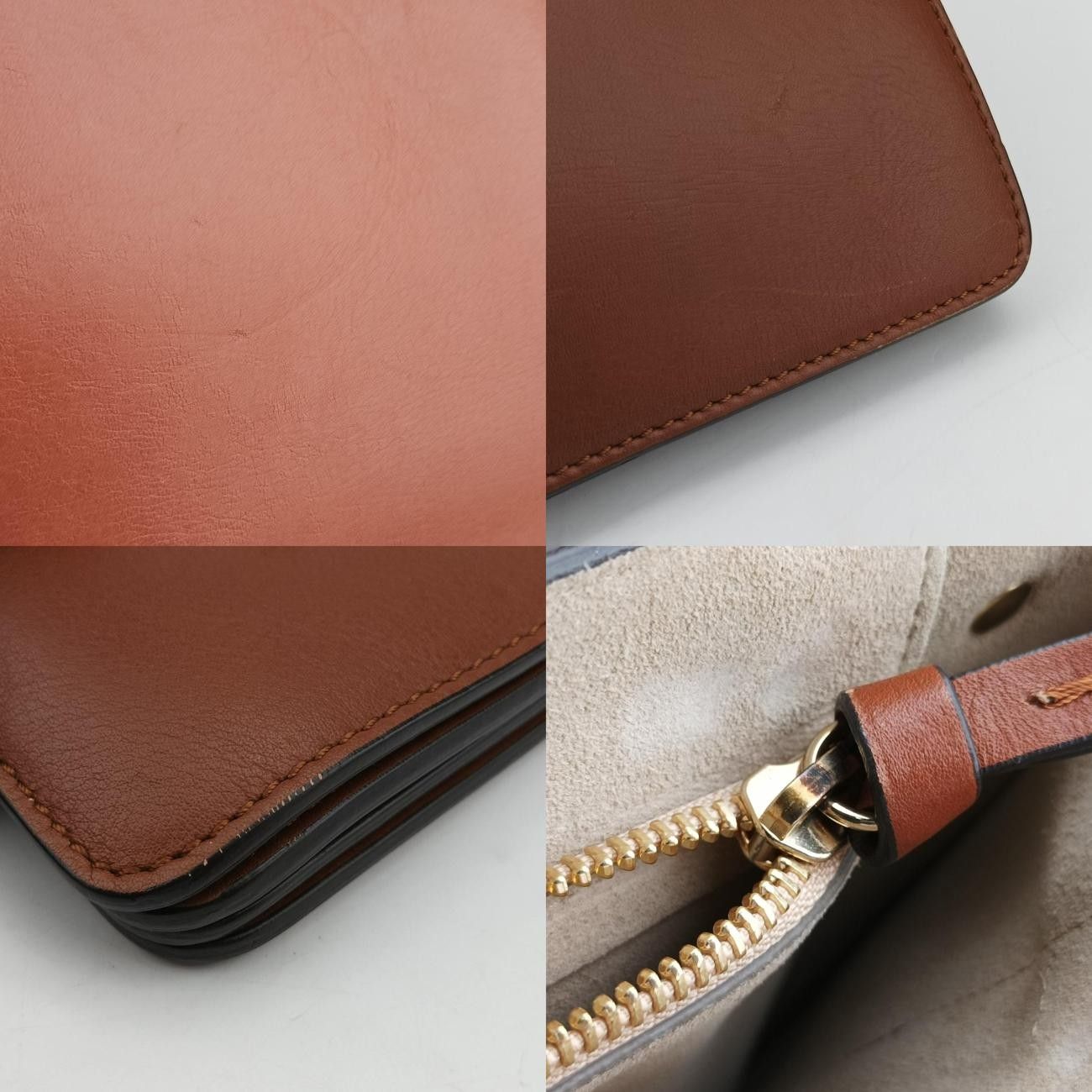 クロエChloeフェイブラウンレザー×スエード02-16-50-65