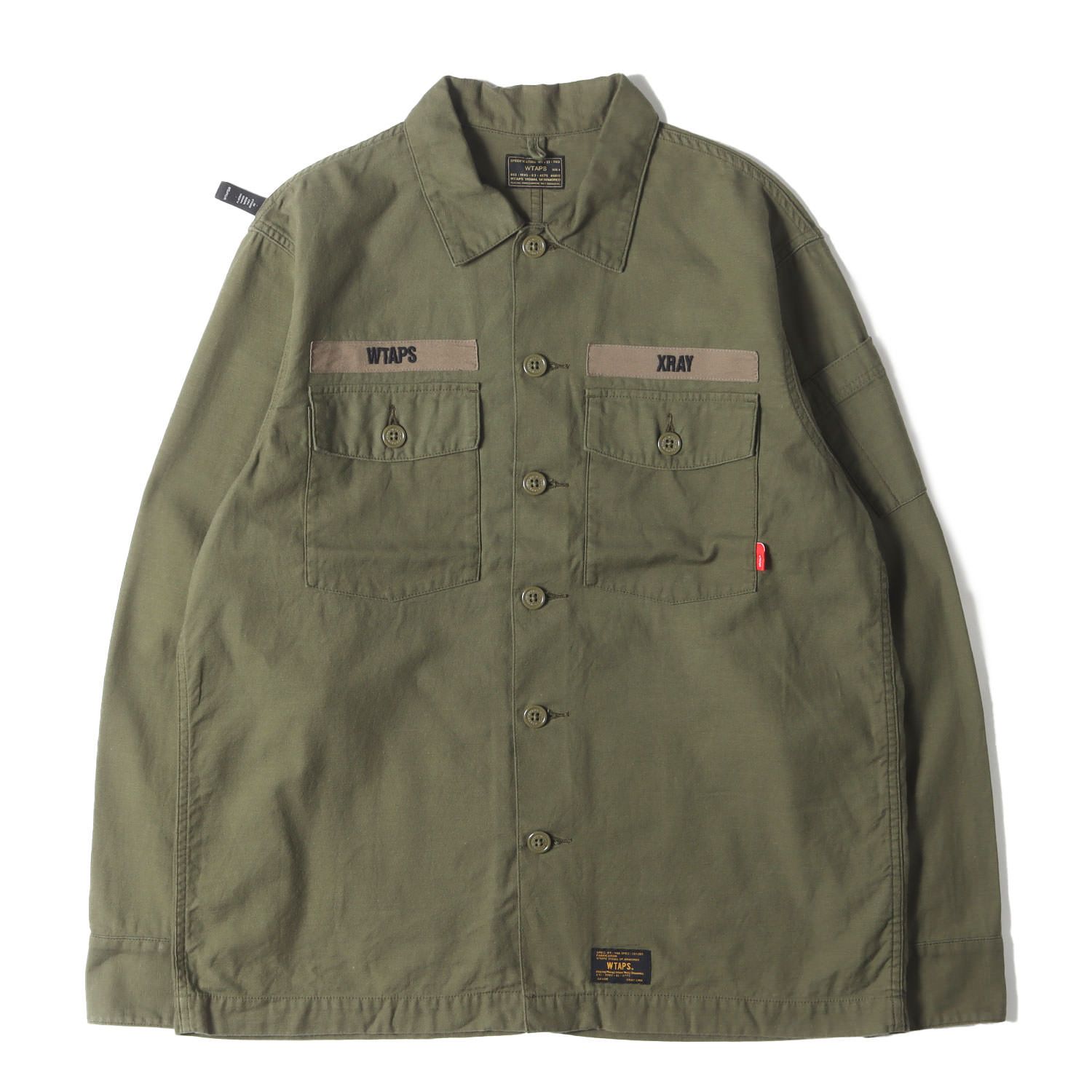 Wtaps BUDS L/S SHIRTS 08 ダブルタップス バッズ OD WTAPS ダブルタップス シャツ オリーブドラブ サイズ:XL