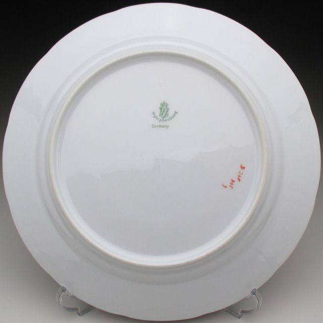 ニンフェンブルク 金彩花束絵 プレート 21cm (a) ニンフェン