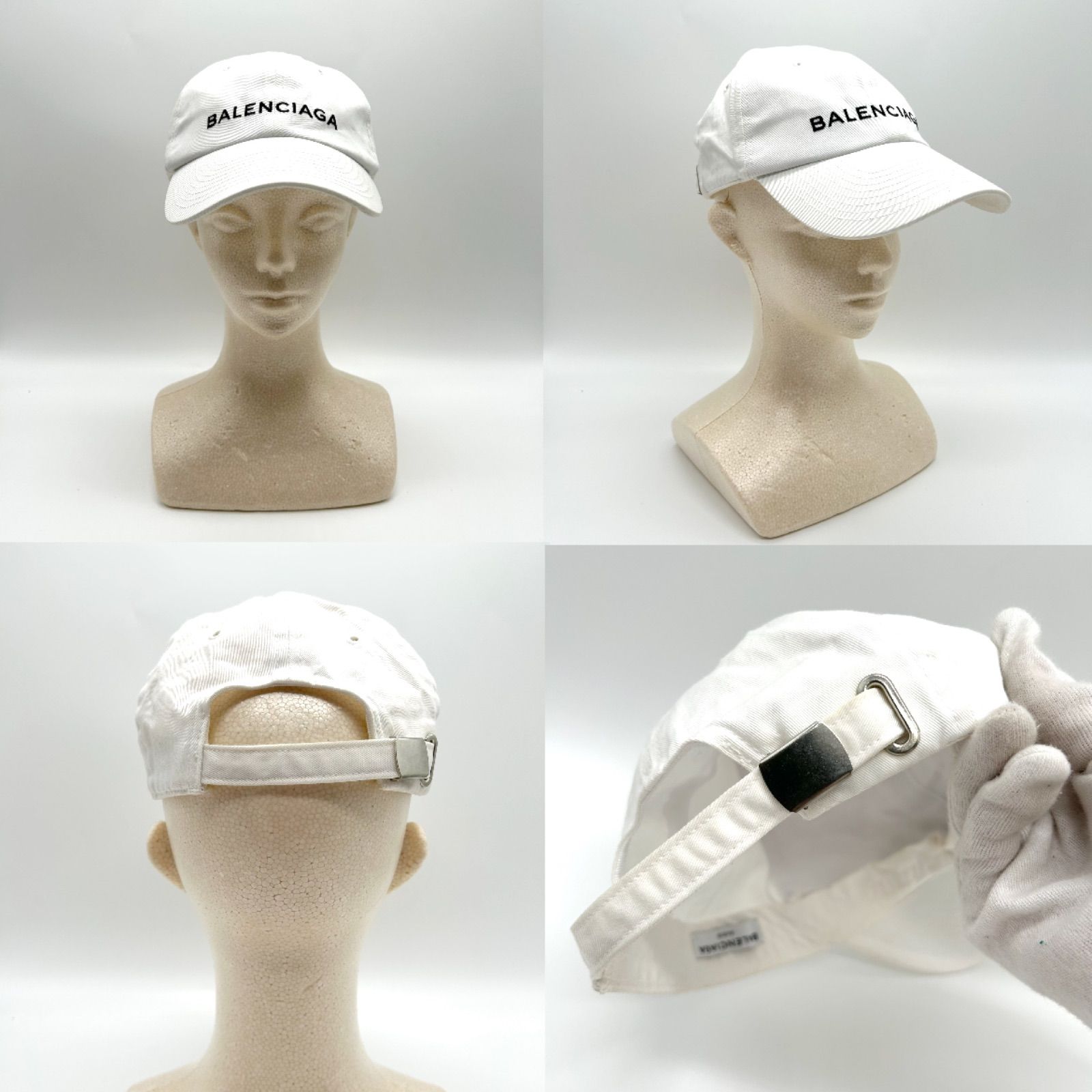 BALENCIAGA バレンシアガ キャップ ベースボールキャップ ホワイト 
