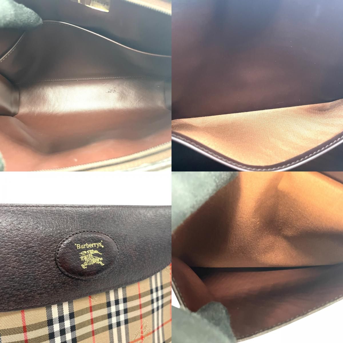 バーバリーロンドン、クラッチバッグ、シャドーホースＳＨＡＤＯＷＨＯＲＳＥ 極美品 Burberry バーバリー クラッチバッグ ノバチェック