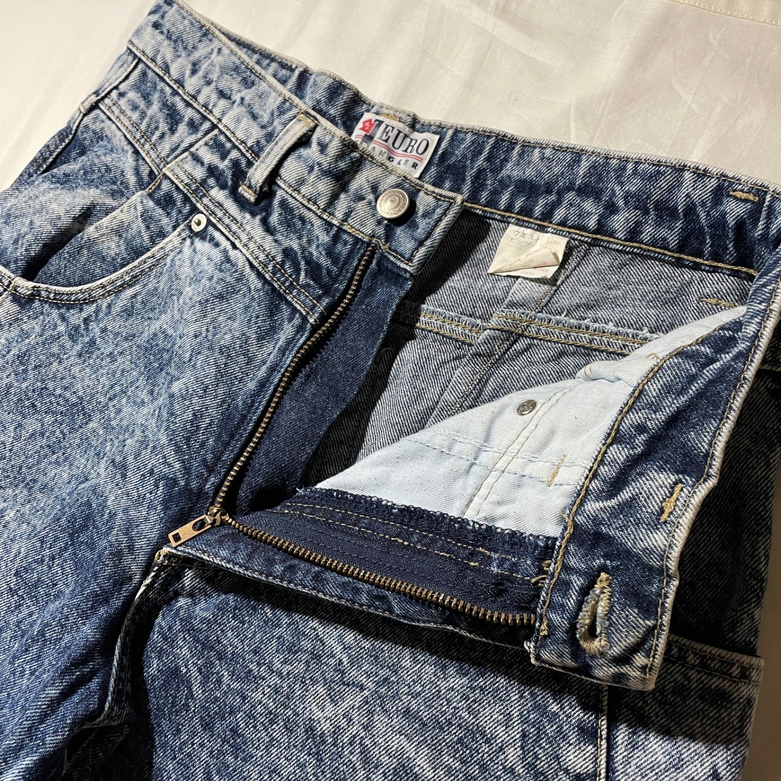 80s-90s wrangler EURO BLUE SYSTEM デニムパンツ - メルカリ