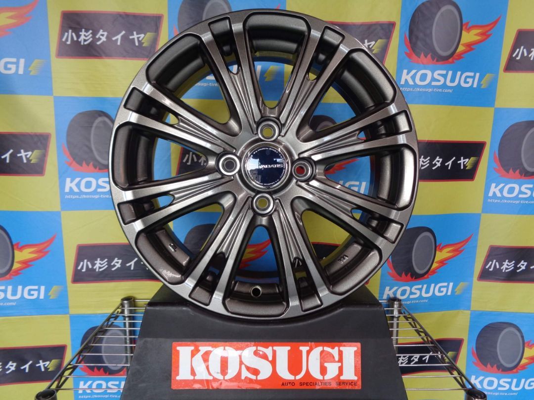 ホイール アバティス EW 15インチ 4本セット 5.5J-15 4H100 42 ヤリス フィット Mazda2 アクア 神奈川県