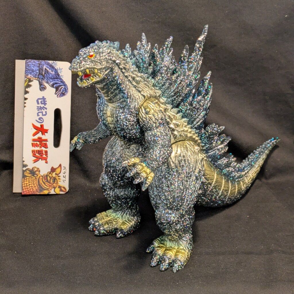 マルサン 世紀の大怪獣 ミレゴジ 350 クリアブルーラメ|金|黄赤目