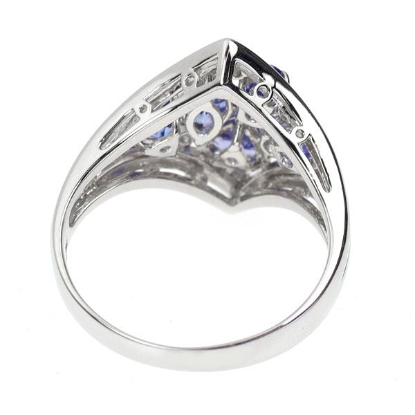 Pt900 タンザナイト ダイヤモンド リング 1.30ct D0.12ct - メルカリ