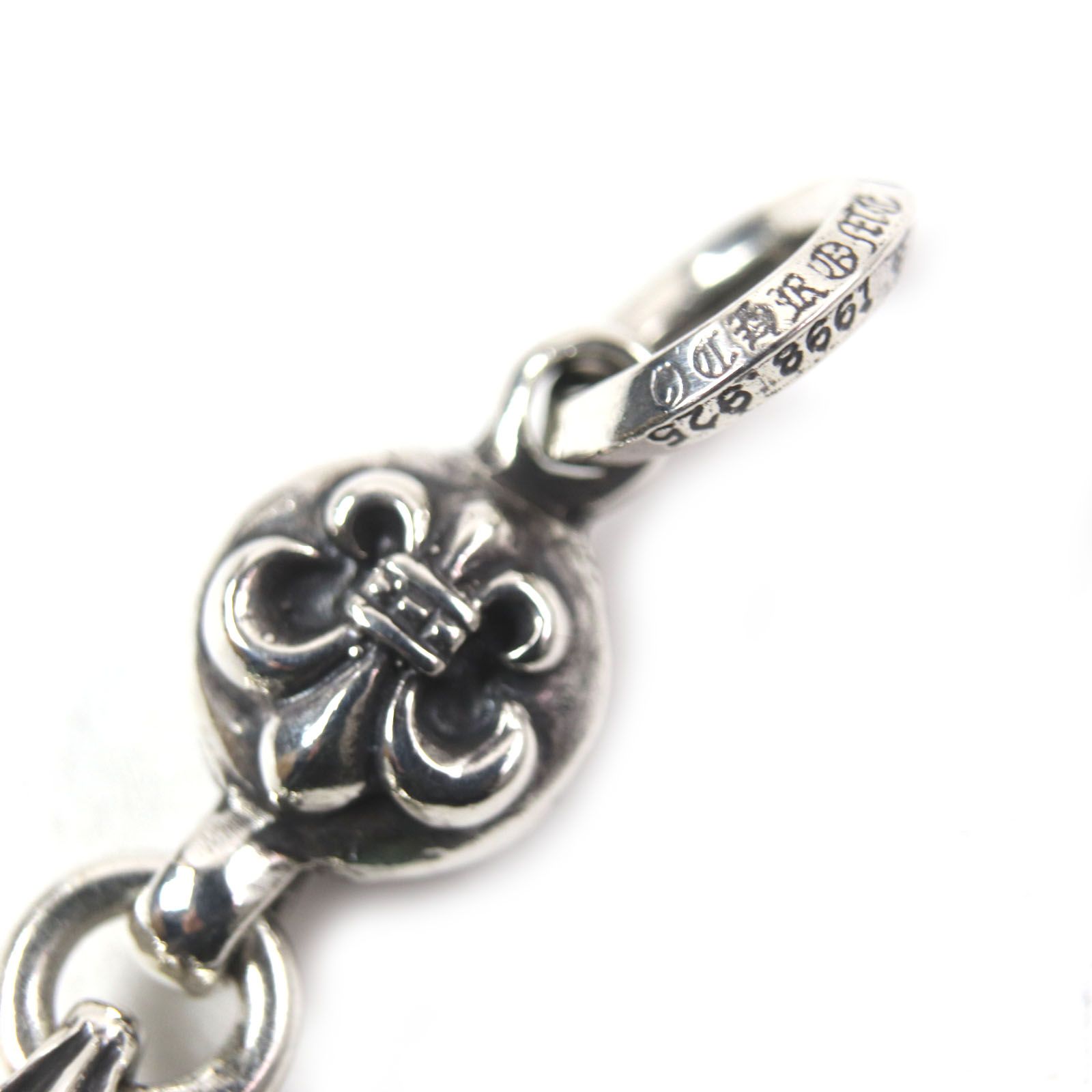 クロムハーツ IボールBSフレアペンダント　スターリングシルバー925 パヴェ Chrome Hearts ⅠボールBSフレアペンダント スターリングシルバー925