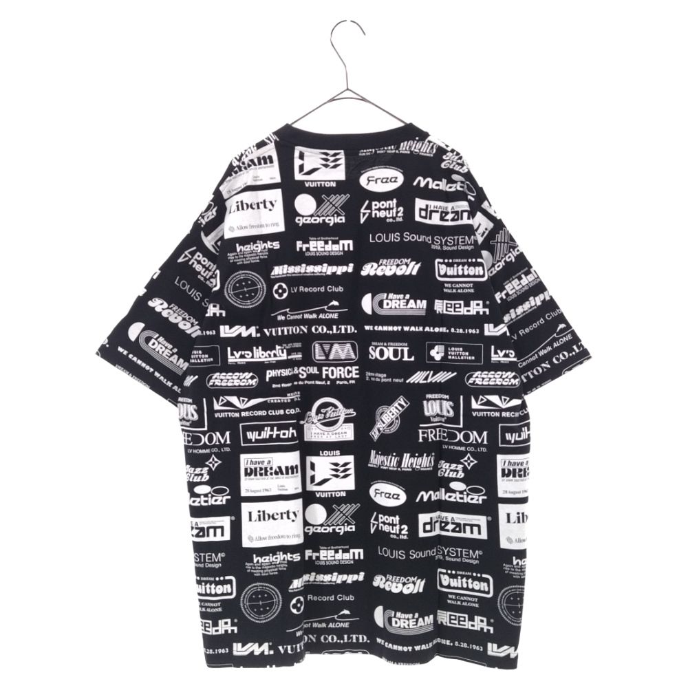 Louis Vuitton ロゴプリント 半袖Tシャツ ブラック　並行輸入 ルイヴィトン LVロゴ Tシャツ ブラック メンズ 半袖 - メルカリ