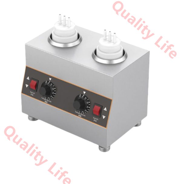 電気ソースウォーマーヒーター 業務用ジャム保温機 業務用ング電気ソースウォーマーデ 30～85℃温度調節 機械式ノブ制御 チーズディスペンサー ポンプ付き ケチャップ チョコレート チーズ ファッジ キャラメル用 650ML 1つの頭 シルバー WWW_KANDAIZUMI_COM