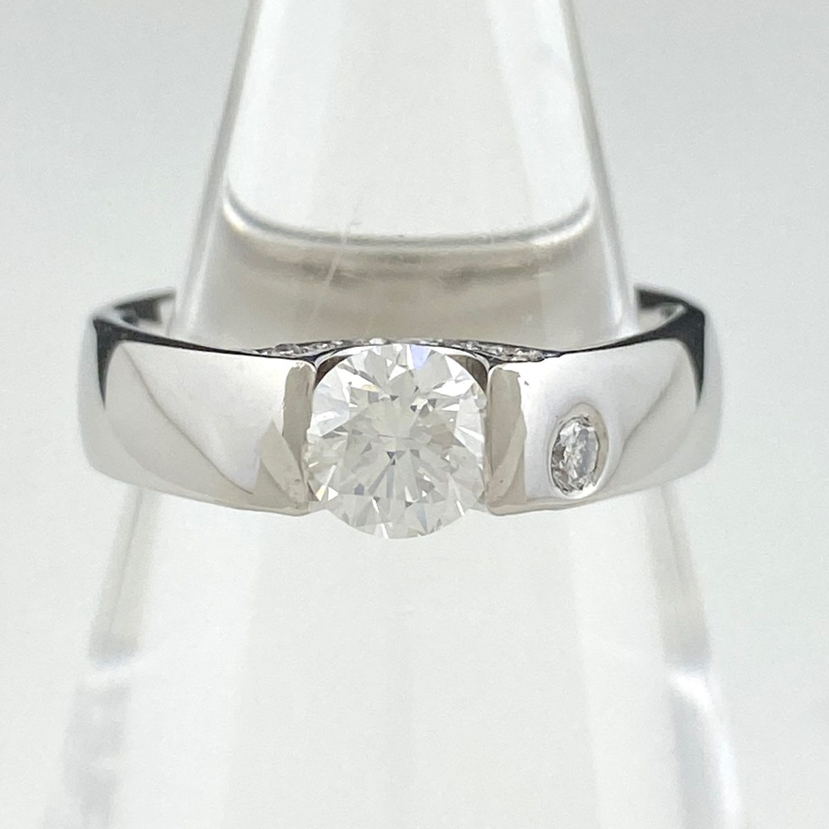 ダイヤモンド デザインリング プラチナ メレダイヤ 指輪 リング 11号