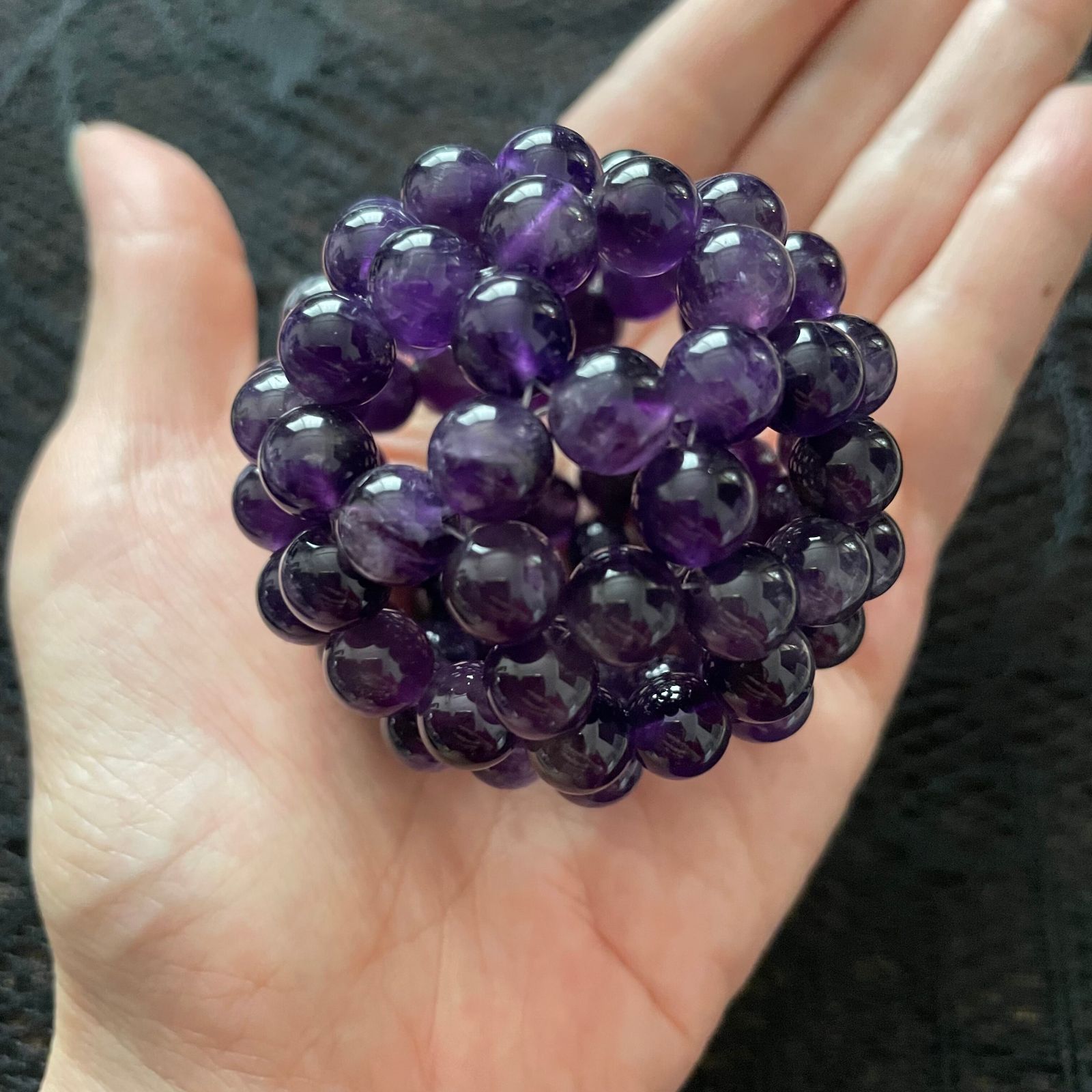 ⑮神聖幾何学フラーレン★特大10mm62倍❣️アメジスト Amazon.co.jp: フラーレン水晶 アメジスト 紫水晶 神聖幾何学