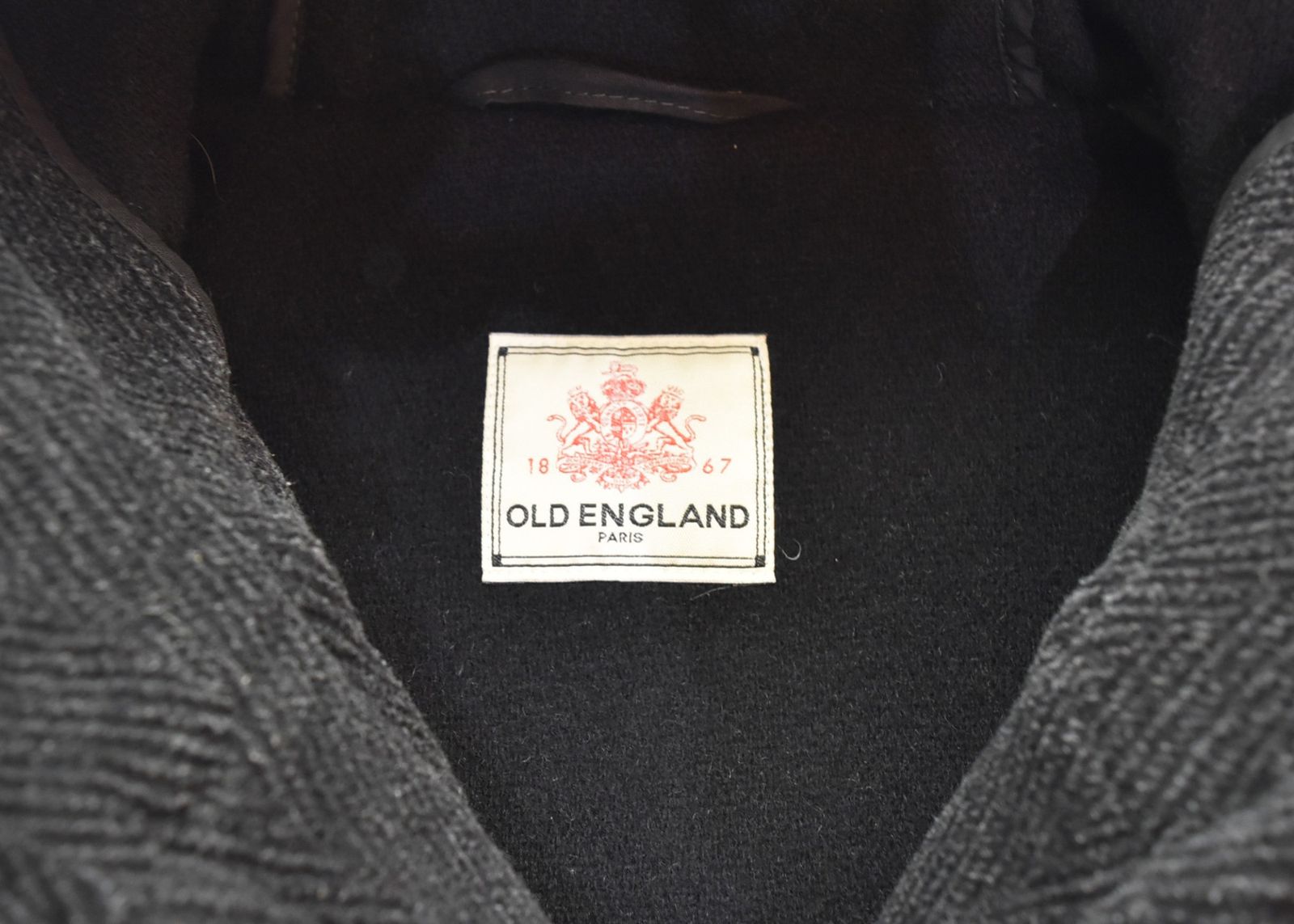 オールドイングランド OLD ENGLAND ダッフル コート ヘリンボーン