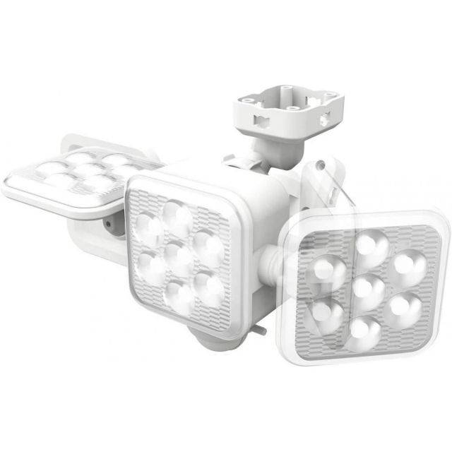 ムサシ RITEX フリーアーム式 LED センサーライト 5W×3灯 乾電池式 LED-320 ホワイト センサーライト 防犯 防犯対策