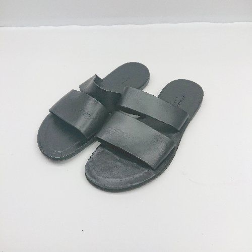 【着用1回極美品】Adam et Rope ブラックレザーサンダル ADAM ET ROPE'｜アダムエロペ（メンズ）のサンダル（ブラック