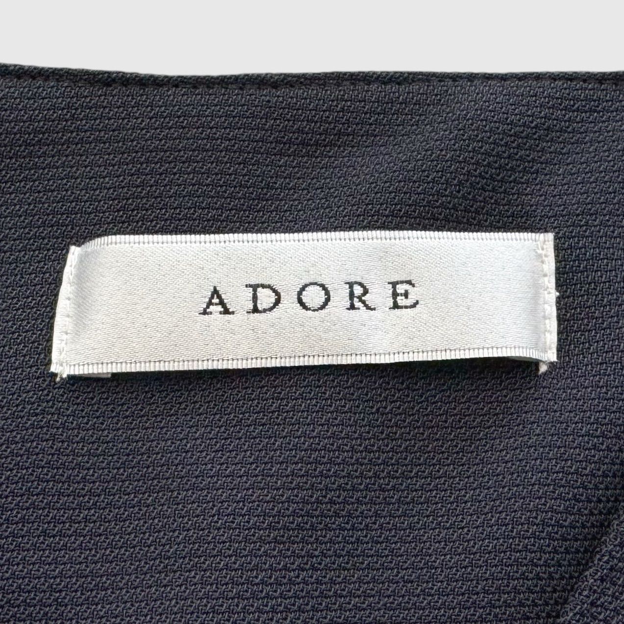 ADORE アドーア ドライハイツイストブラウス ネイビー カットソー ブラウス ADORE アドーア ドライハイツイストブラウス ネイビー