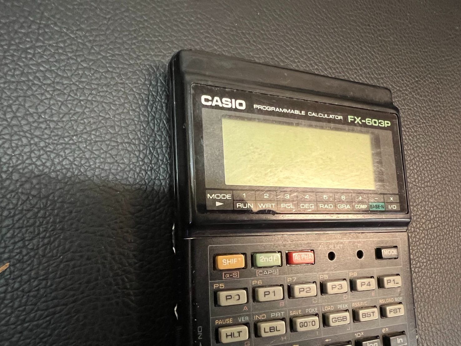 懐かしいプログラマブル電卓 CASIO FX-603P レトロ 品
