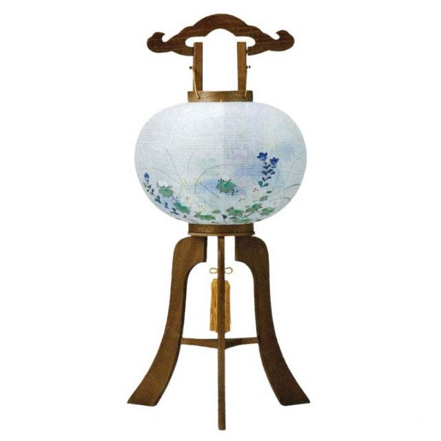 盆提灯 岐阜提灯 置き提灯 銘木行灯 10号 セール 桐岡焼桐調