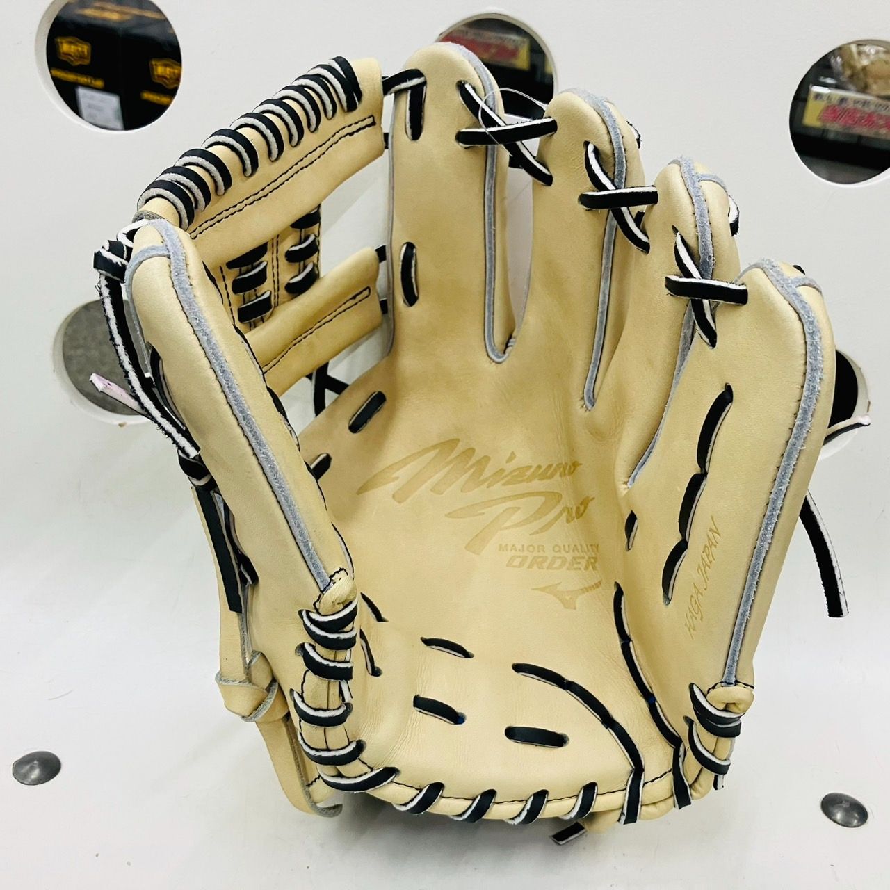 MIZUNOPRO ミズノプロ 当店限定オリジナルオーダーグラブ 内野手用 内野-N型 ブロンド HAGAJAPANモデル 日本製 超耐久仕様 -  メルカリ