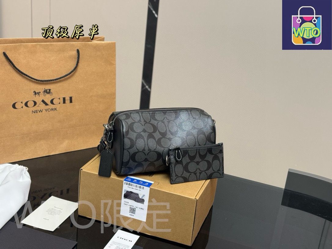 今日 COACH Axel モノグラム チューブバッグ 2Way-WTO輸入2