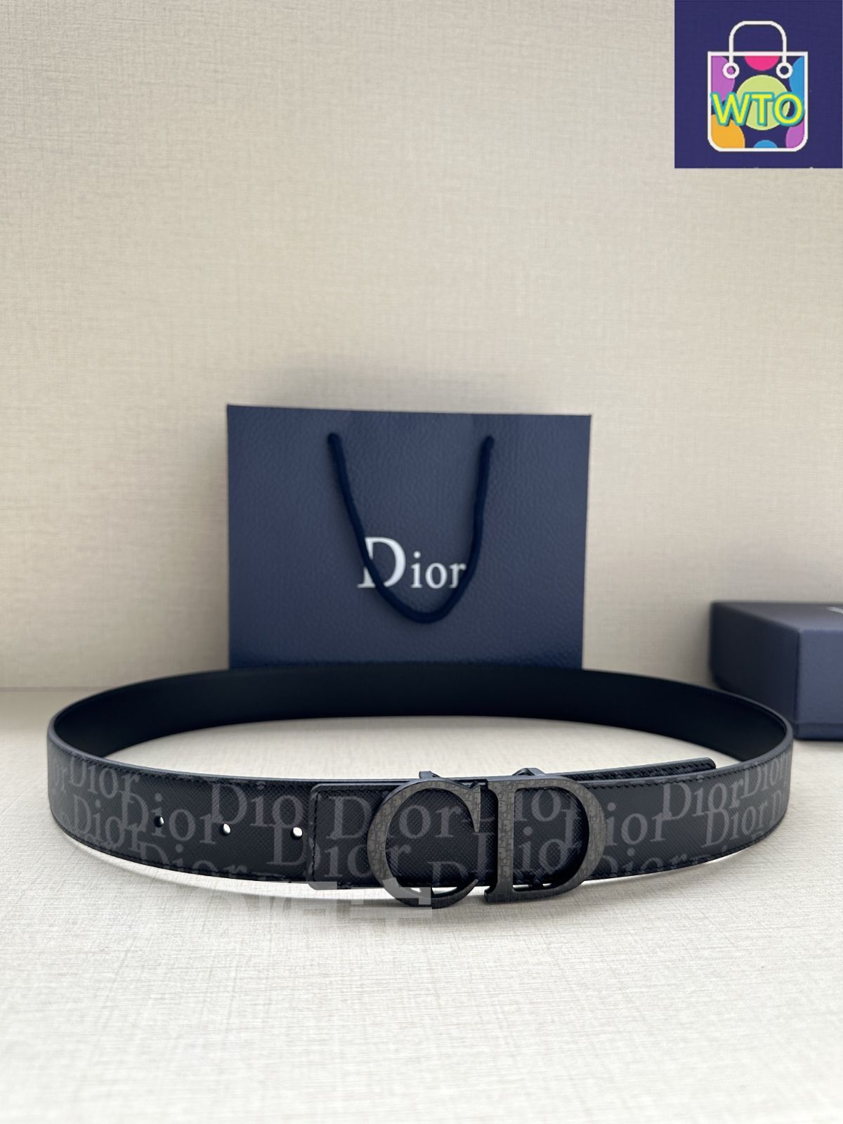 今日特価】Dior ディオール ダブルフェイス ベルト - メルカリ