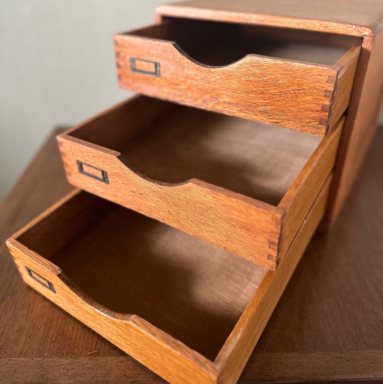 昭和レトロ アンティーク ヴィンテージ レターケース 小引き出し 小物