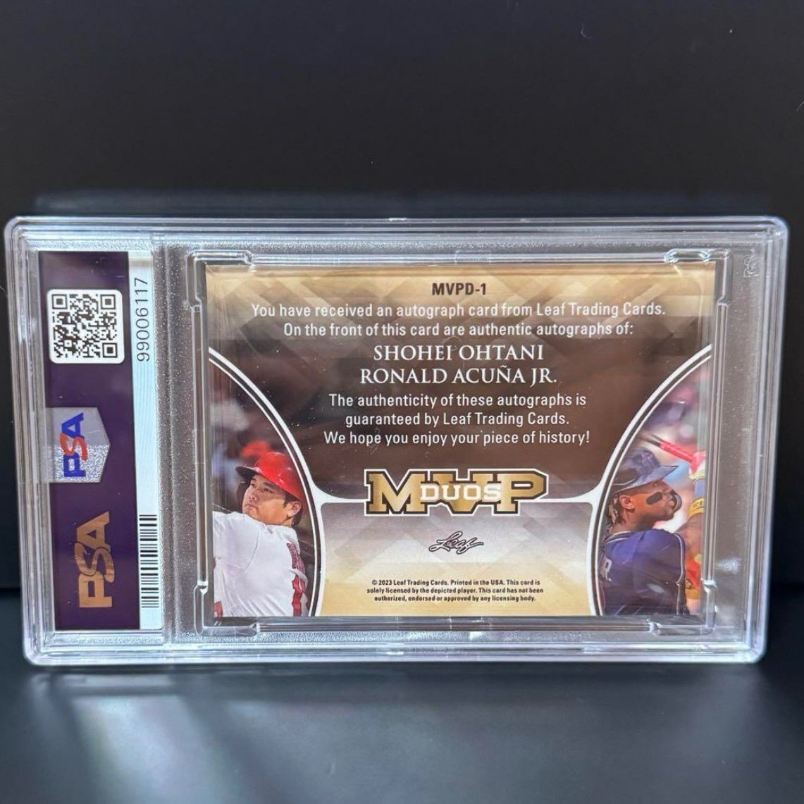 2023 LEAF 大谷翔平 アクーニャMVP 直筆サイン カード PSA 10 2023 LEAF 大谷翔平 アクーニャMVP 直筆サイン カード PSA 10