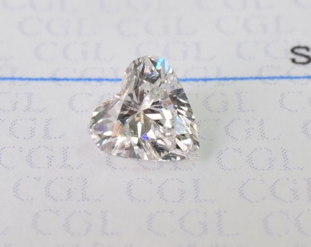 ハート ダイヤルース 0.393ct G SI1中央宝石研究所ソーティング