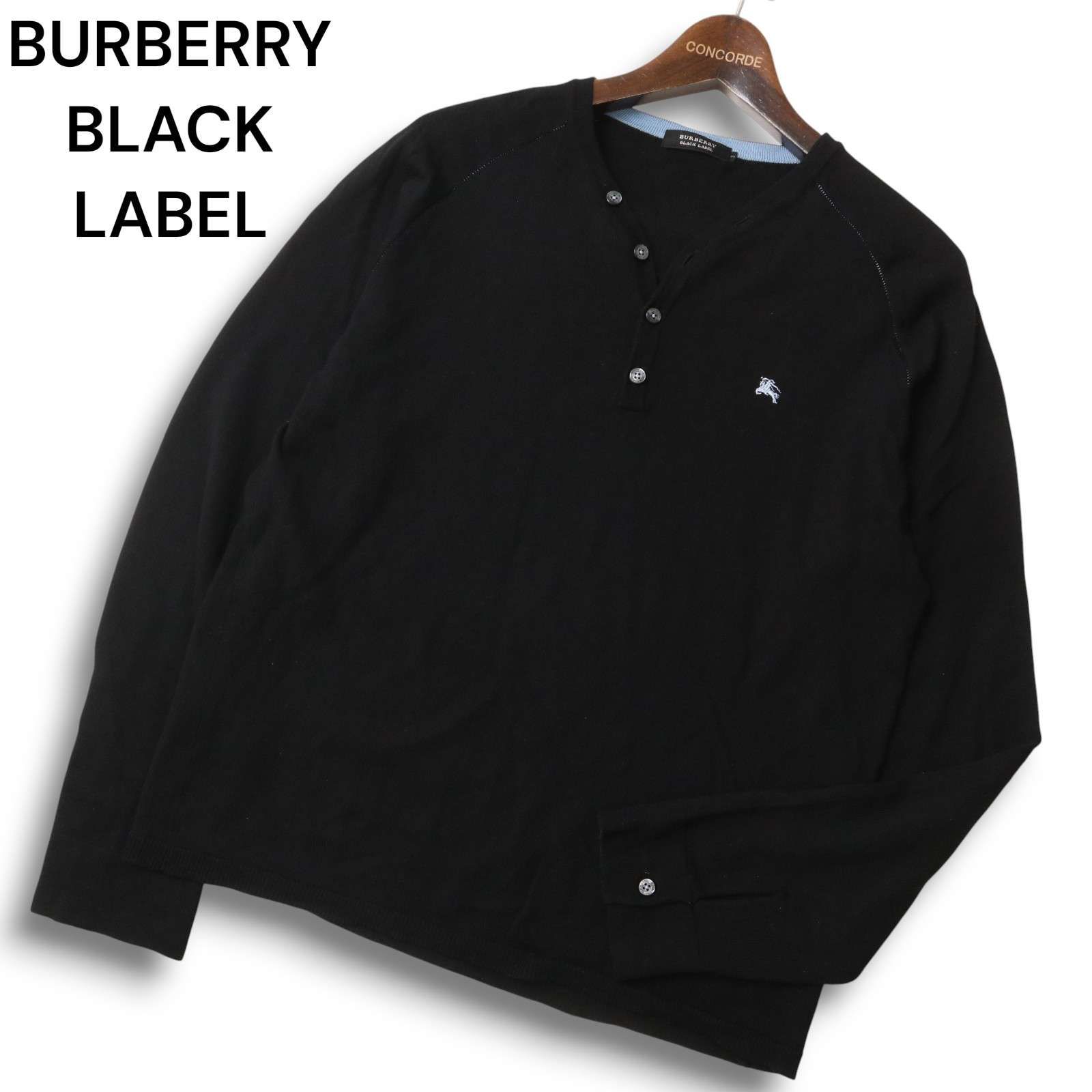 Henriです。 BURBERRY BLACK LABEL バーバリー ブラックレーベル ホース刺繍 伊製