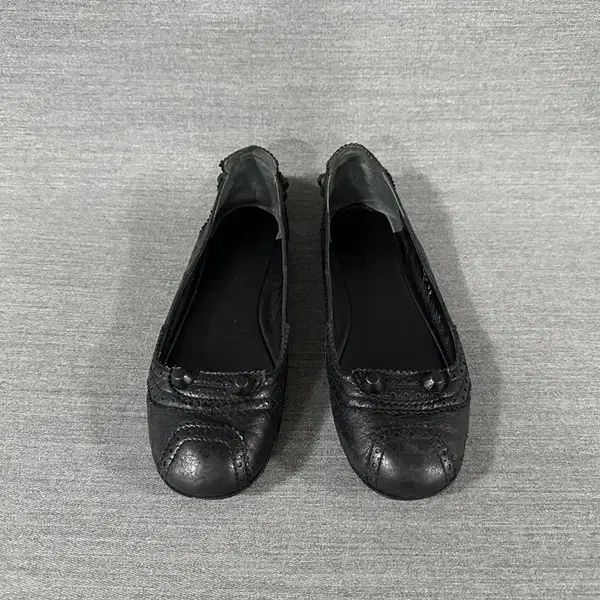 バレンシアガ（BALENCIAGA）フラットシューズ BALENCIAGA*フェティッシュ レザー フラットシューズ バレリーナ