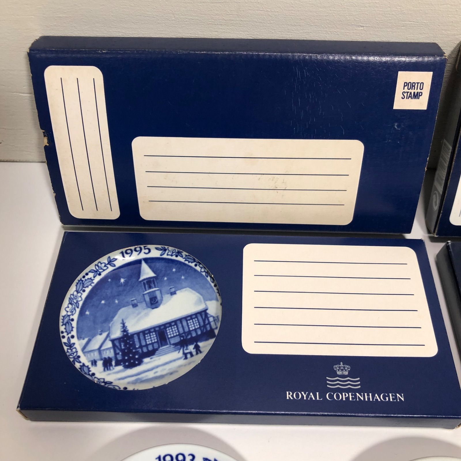 ロイヤルコペンハーゲン イヤープレート 7枚セット(1995〜2001