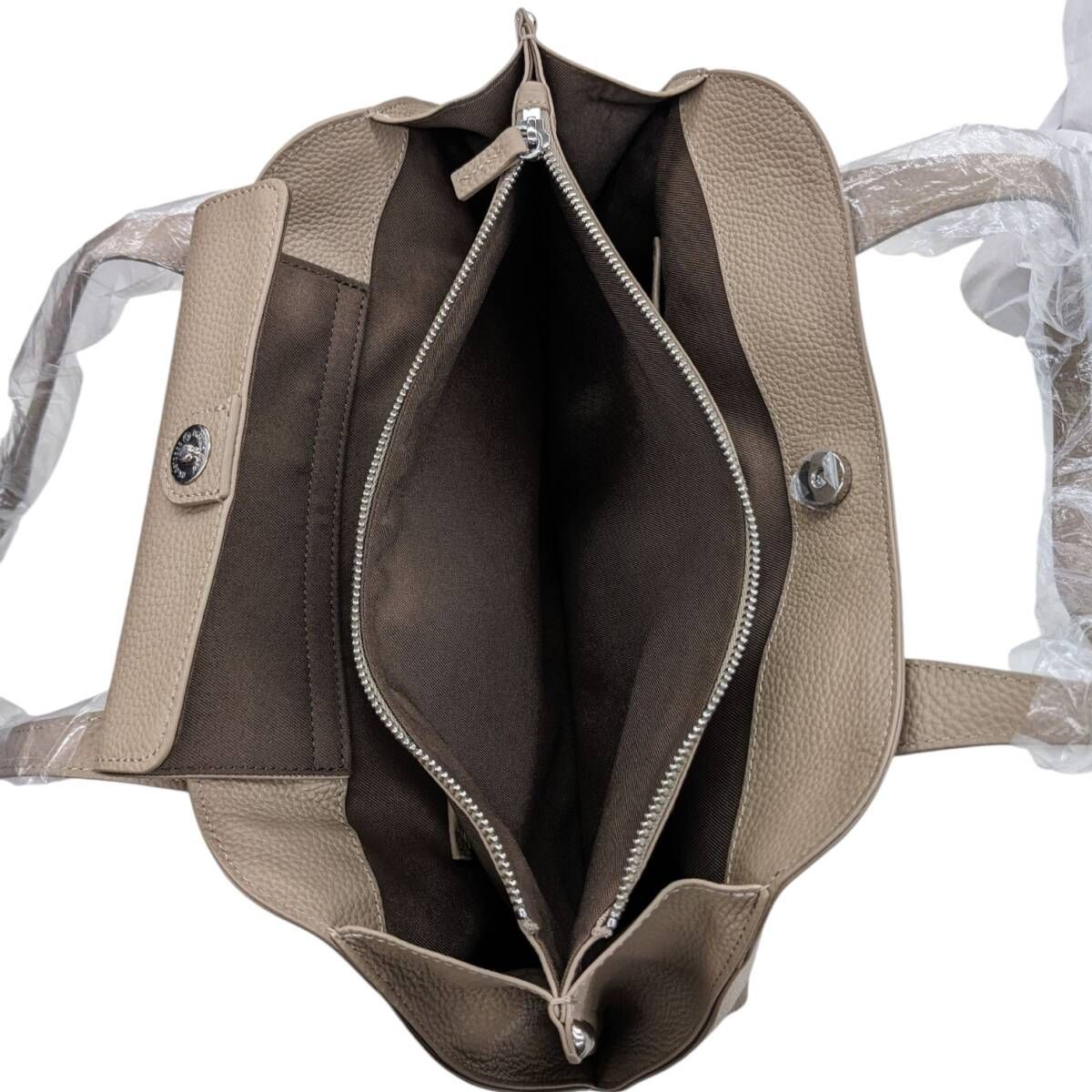 未使用品 ear PAPILLONNER イア パピヨネ スタッズ仕切りトートバッグ