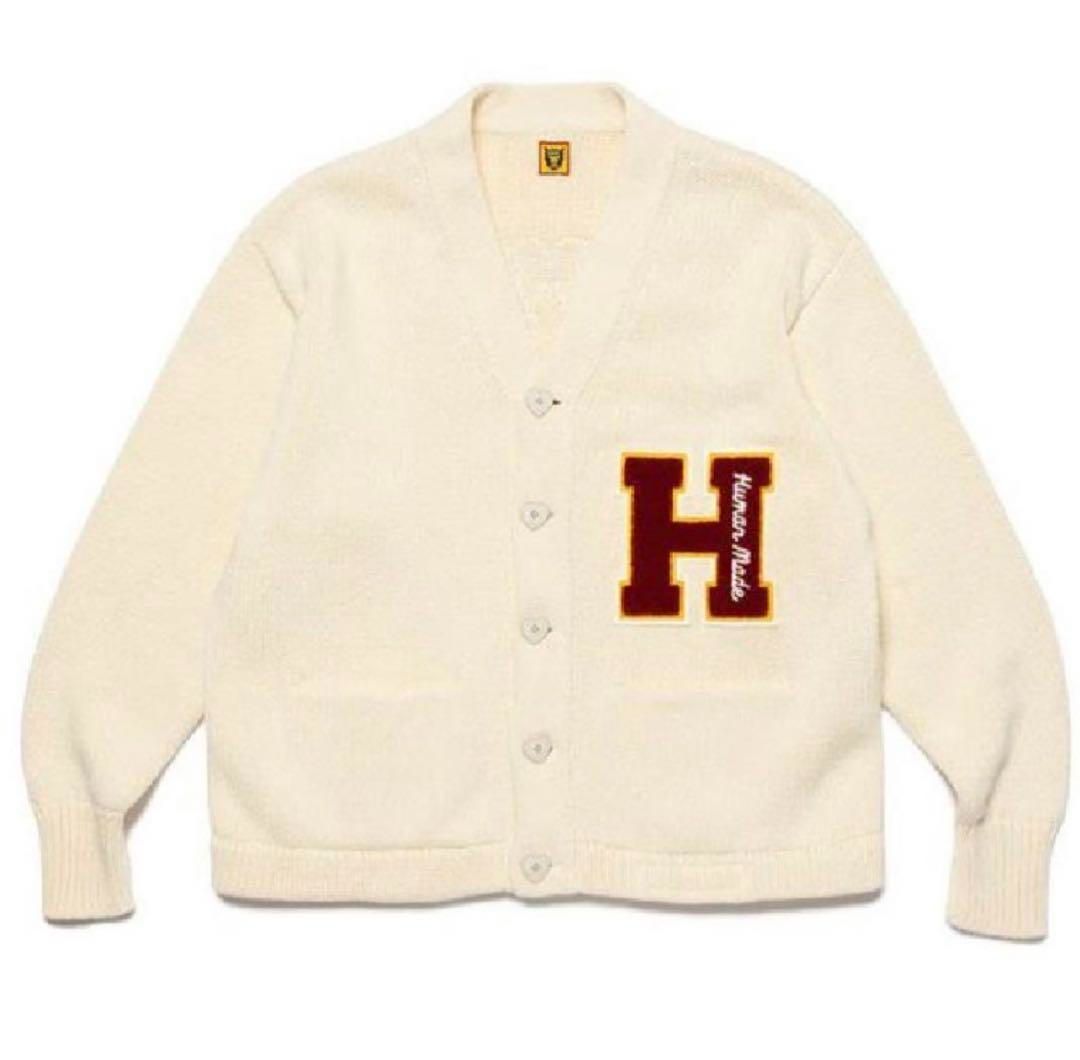 HUMAN MADE Low Gauge Knit Cardigan White