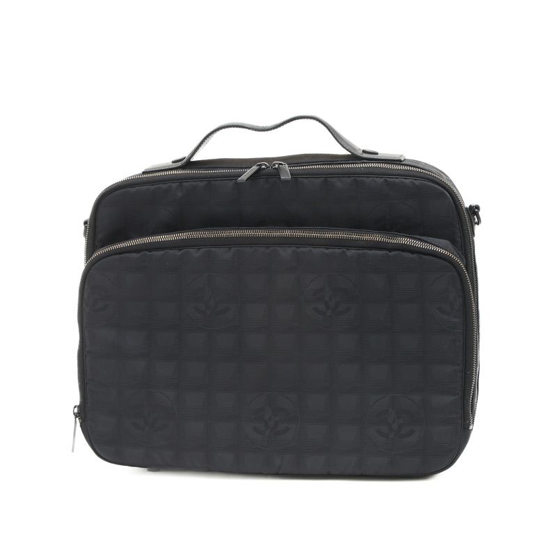 シャネル ニュートラベルライン ブリーフケース ナイロン ブラック