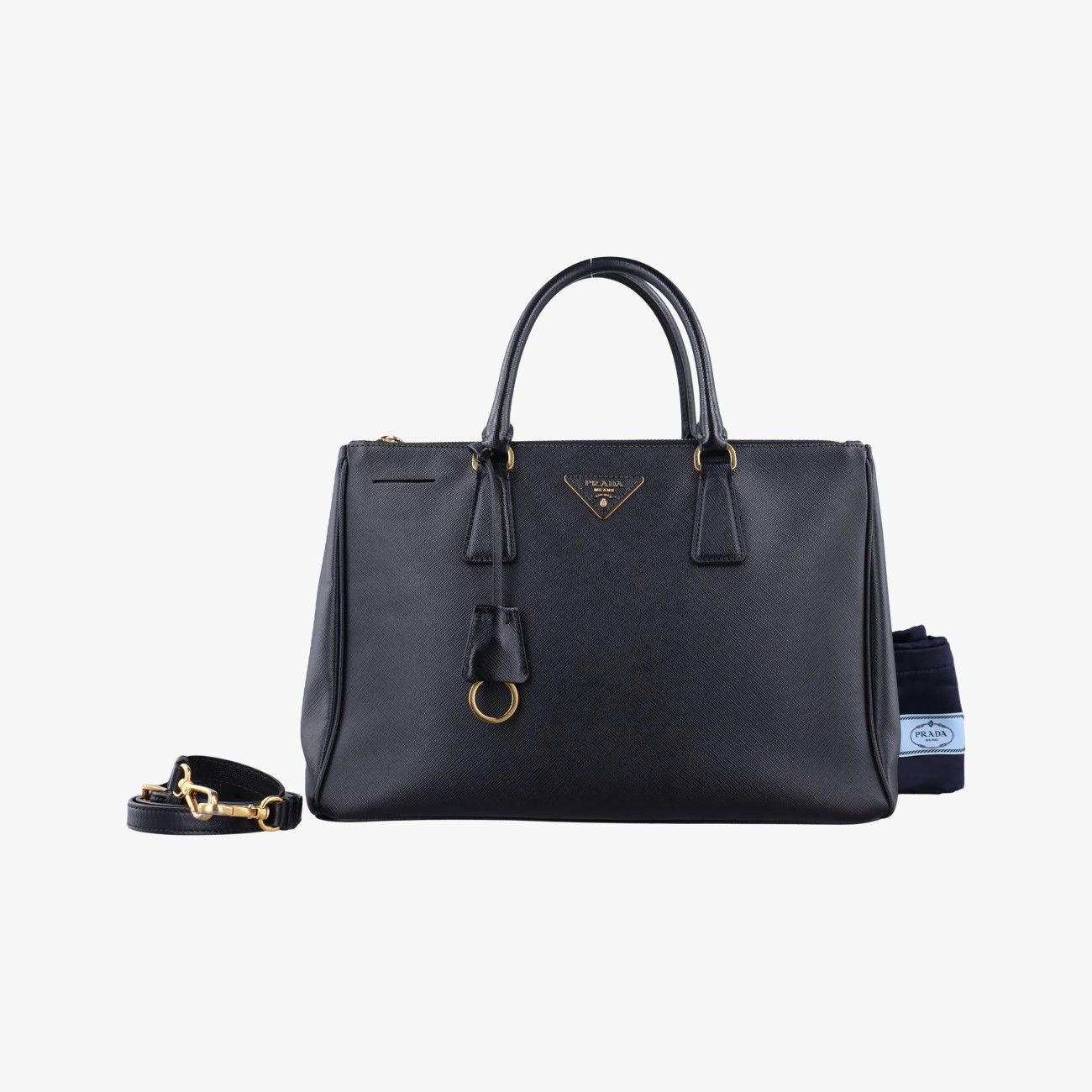 プラダPradaガレリア ブラック サフィアーノレザー 1BA274 7|A 173