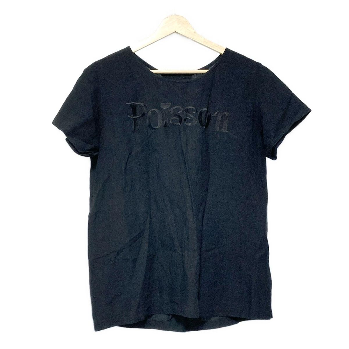 Tokuko 1er Vol◆半袖ブラウス/9/コットン/BLK/5206216220-99 Tokuko 1er Vol Short Sleeve Blouse 9 Cotton BLK 5206216220