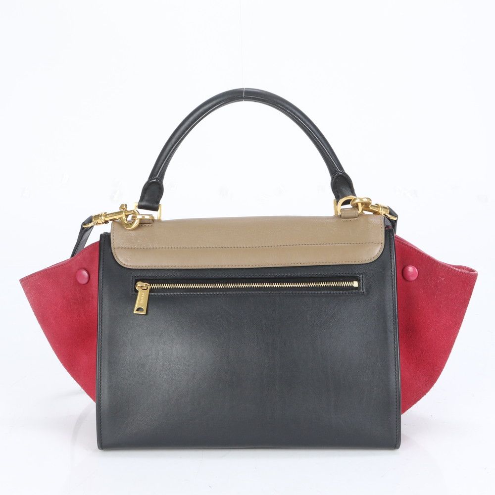 極美品 セリーヌ トラペーズ スモール レザー 2WAY ショルダー