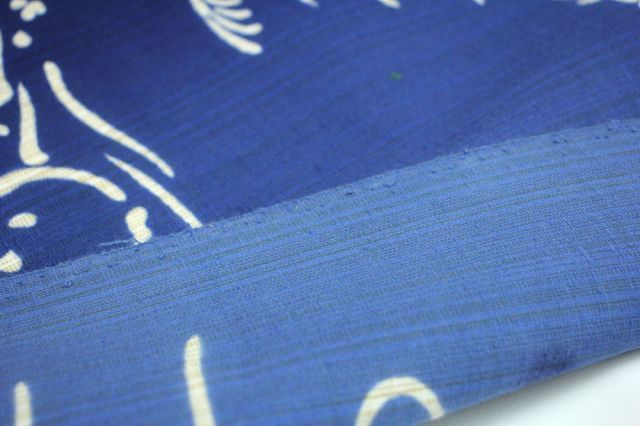 種類13:19.紺×白（鎖）/浴衣反物 呉服屋 訳あり 浴衣 反物 三勝
