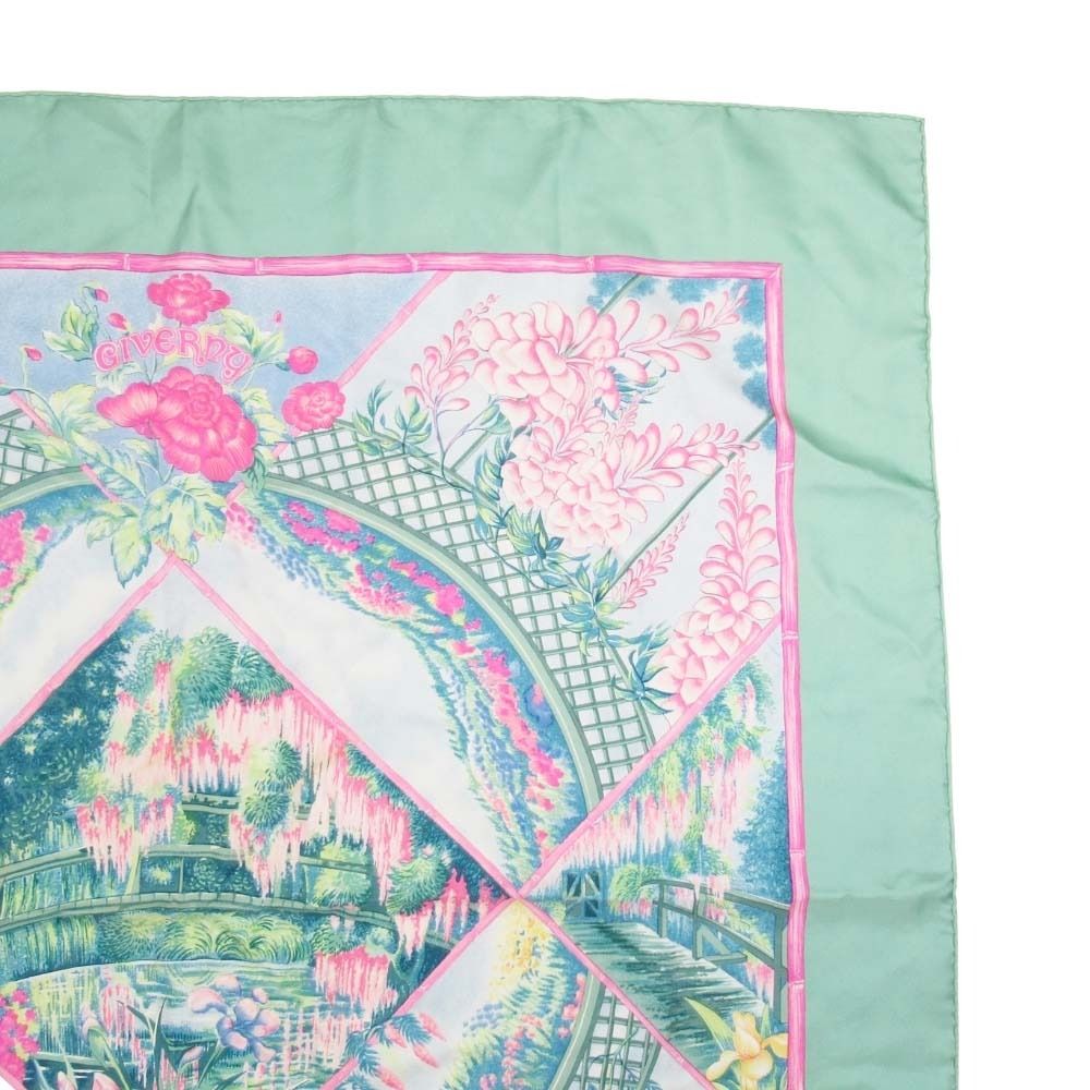 美品 HERMES エルメス カレ 90 スカーフ GIVERNY モネの庭