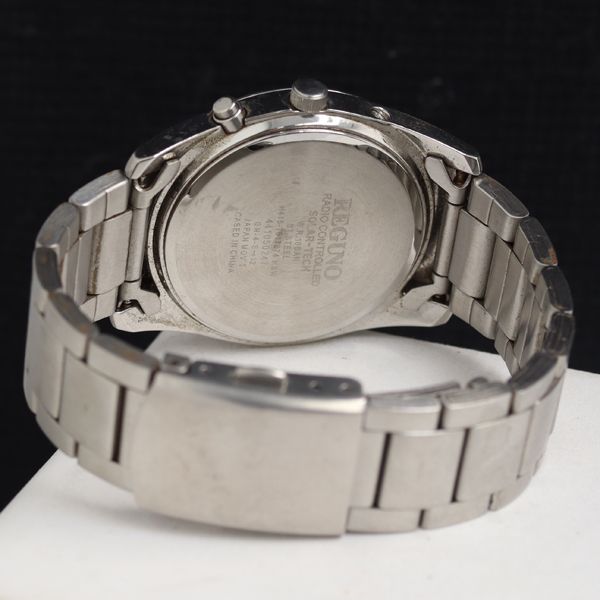 稼働 良品 シチズン レグノ H415-T017274 電波ソーラー 黒文字盤