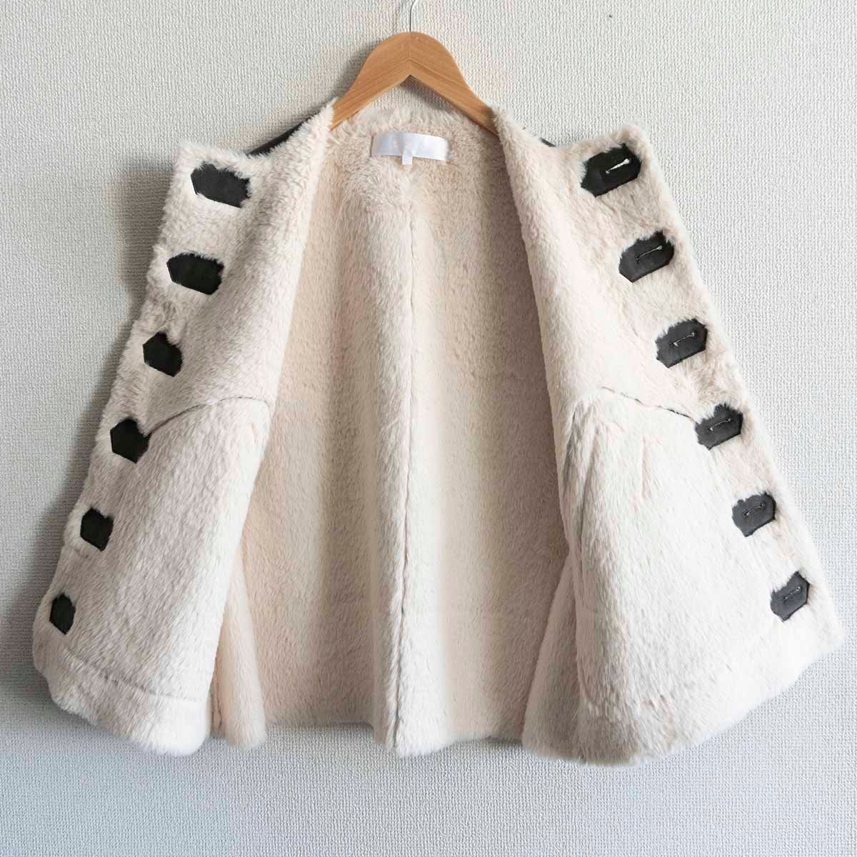 極美品】Tao COMME des GARCONS 【2022AW/ フェイクムートン ベスト】S