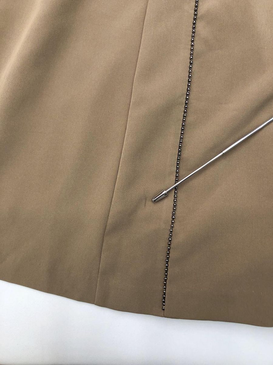 未使用タグ付き✨アメリヴィンテージ　人気　ホロスコープ　スカート　ベージュ系 Ameri VINTAGE - タグなし未使用 AMERI PASS CODE RETRO KNIT