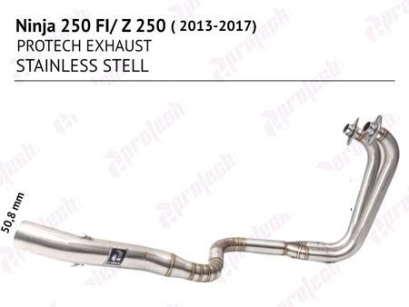 PROTECH NINJA250Fi Z250Fi 13-17 ヘッダーパイプ v2 
