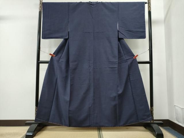 平和屋着物●結城紬　色無地　濃鼠色　正絹　逸品　未使用　CAAS7047yc 平和屋着物○結城紬 色無地 濃鼠色 正絹 逸品 未使用 CAAS7047yc