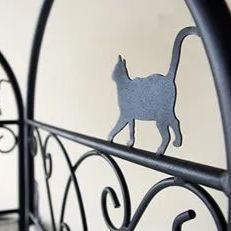 猫の3連パーテーション⭐︎美品⭐︎ 3連＞猫のパーテーション