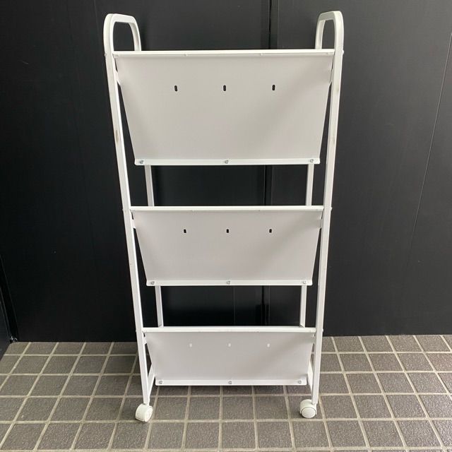 【戸塚区引取り割引有り、たのメル便発送】 2021年製 SRR-K661LB 配送不可、現地引取のみ、リユース品】スチール製 3段 ファイル