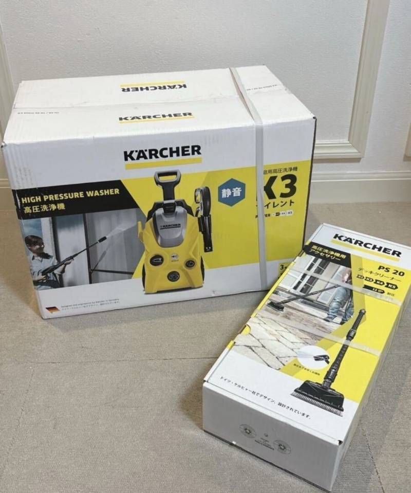 KARCHER K3 silent 家庭用高圧洗浄機 静音 PS20 デッキクリーナー ケルヒャー 高圧洗浄機 サイレント